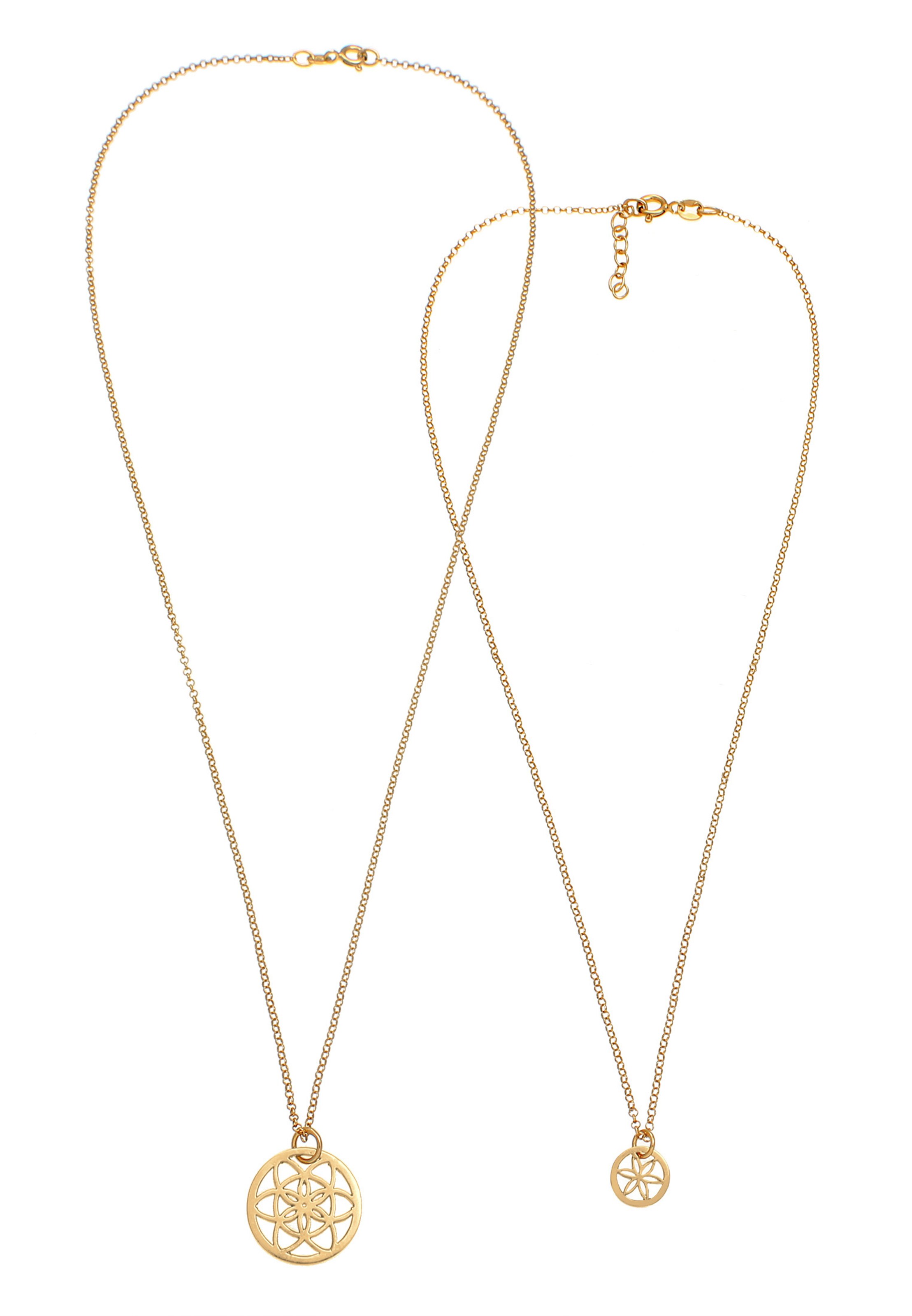 Lanțuri 'Lebensblume, Mutter und Kind' de la ELLI pe auriu