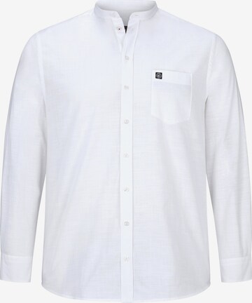 Jan Vanderstorm Regular fit Button Up Shirt 'Kallu' in White: front