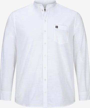 Jan Vanderstorm Overhemd 'Kallu' in Wit: voorkant