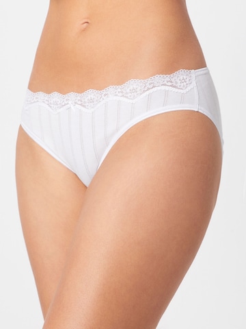 CALIDA - Regular Cueca 'Etude Toujours' em branco: frente