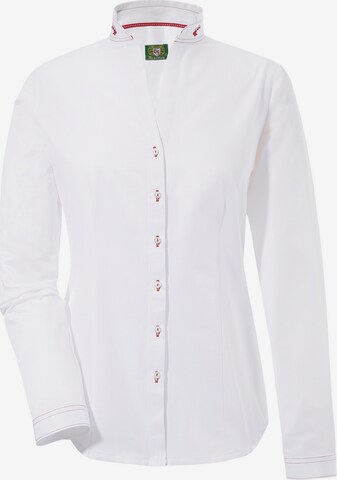 OS-TRACHTEN Trachtenbluse in White: front