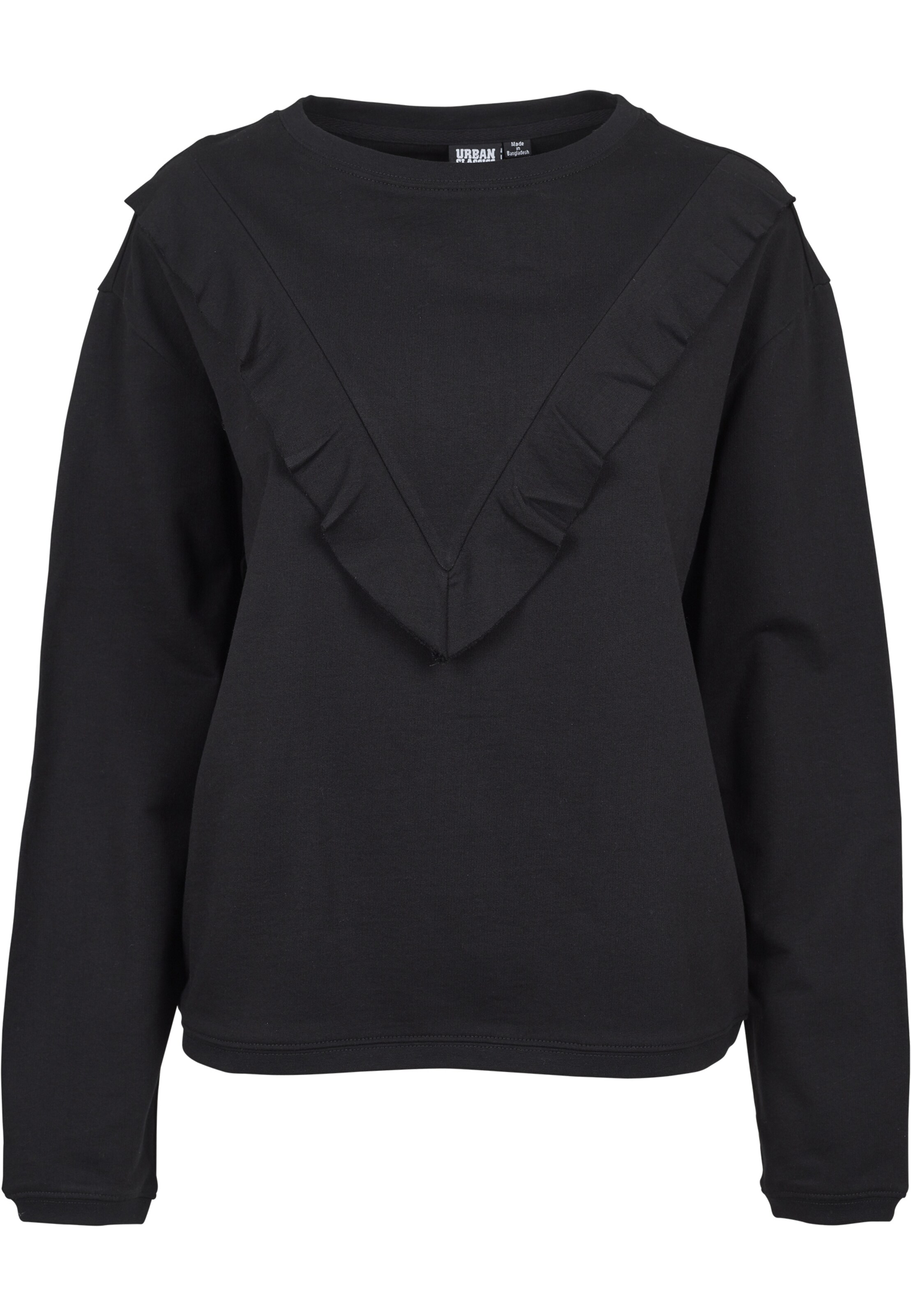 Urban Classics Μπλούζα φούτερ σε μαύρο: μπροστά