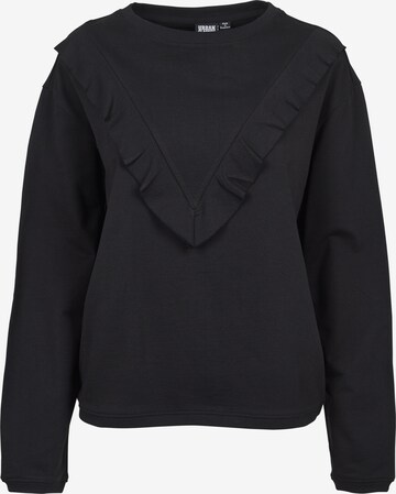 Urban Classics Sweatshirt in Black: front