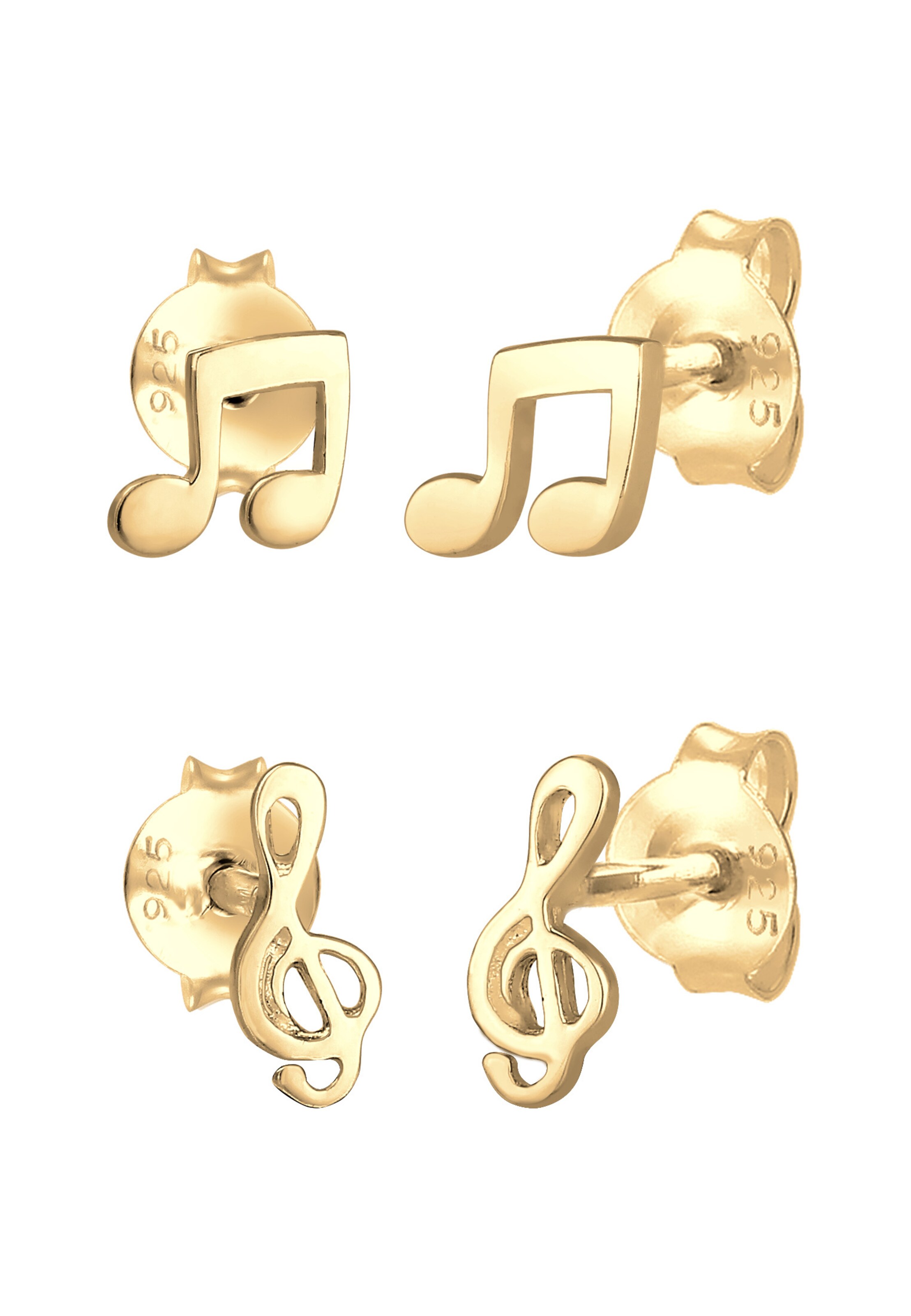 Boucles d'oreilles ELLI en or : devant