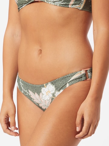Seafolly Normální Spodní díl plavek 'Ring Side Hipster' – zelená: přední strana