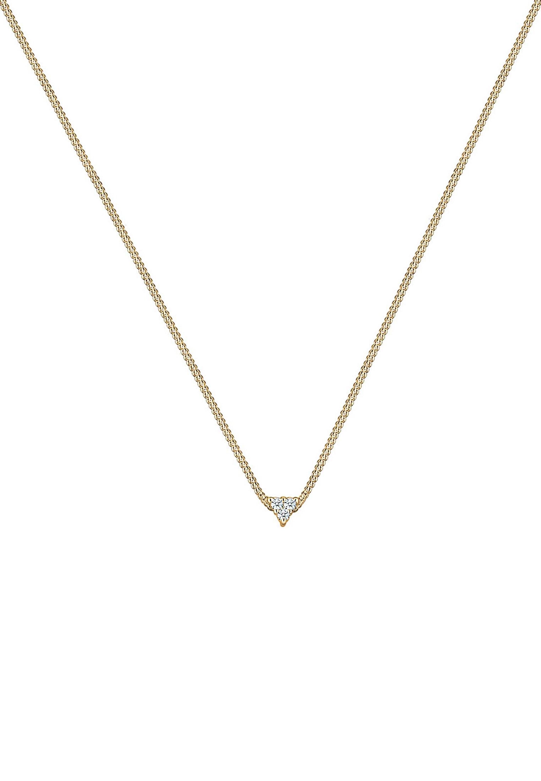 Elli DIAMONDS Halskette 'Dreieck' in Gold