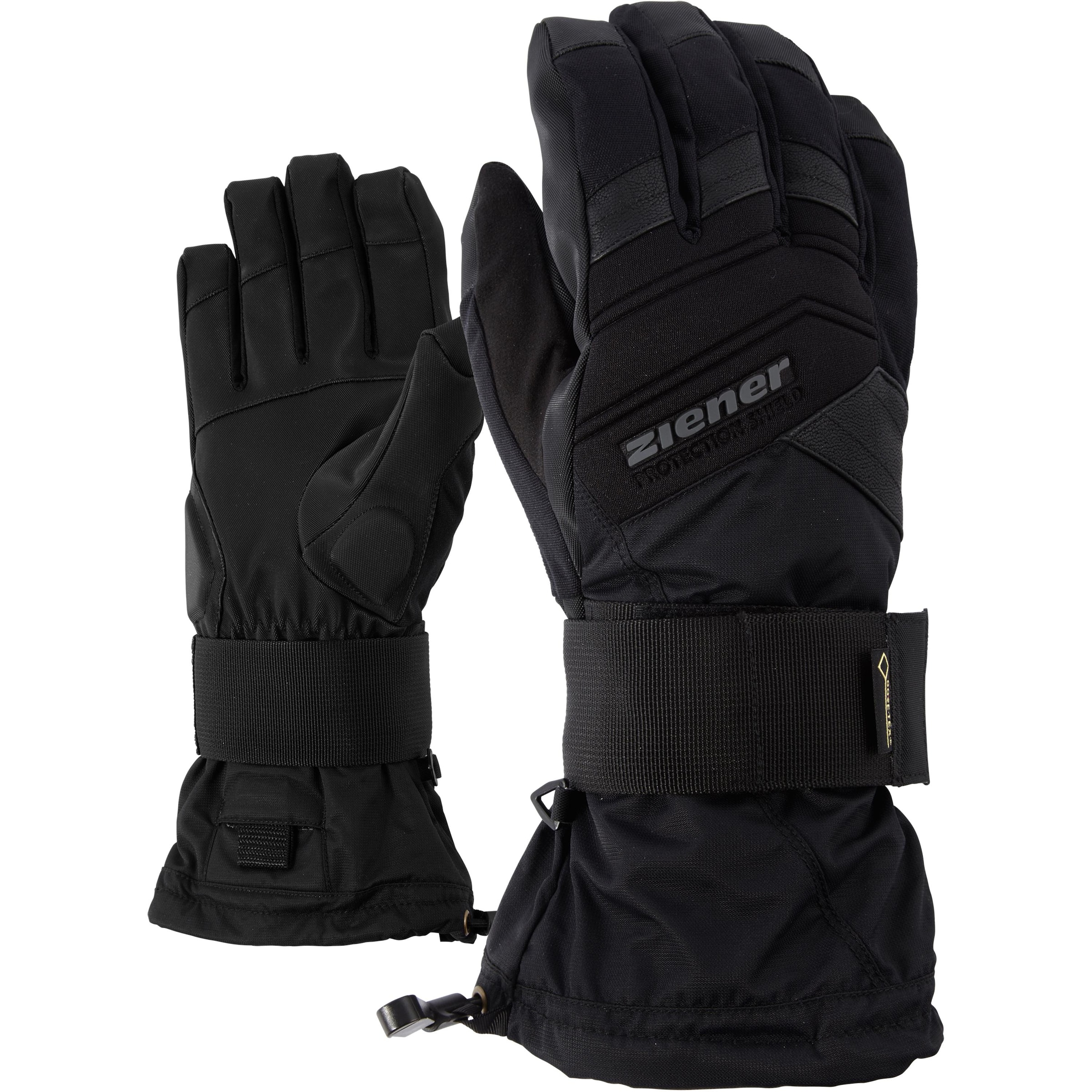 ZIENER Athletic Gloves in Black: front