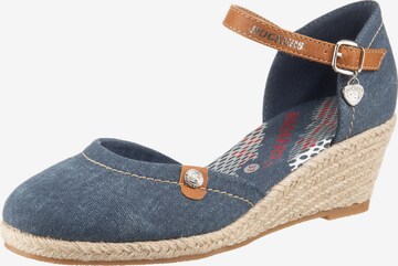 Sandales Dockers by Gerli en bleu : devant