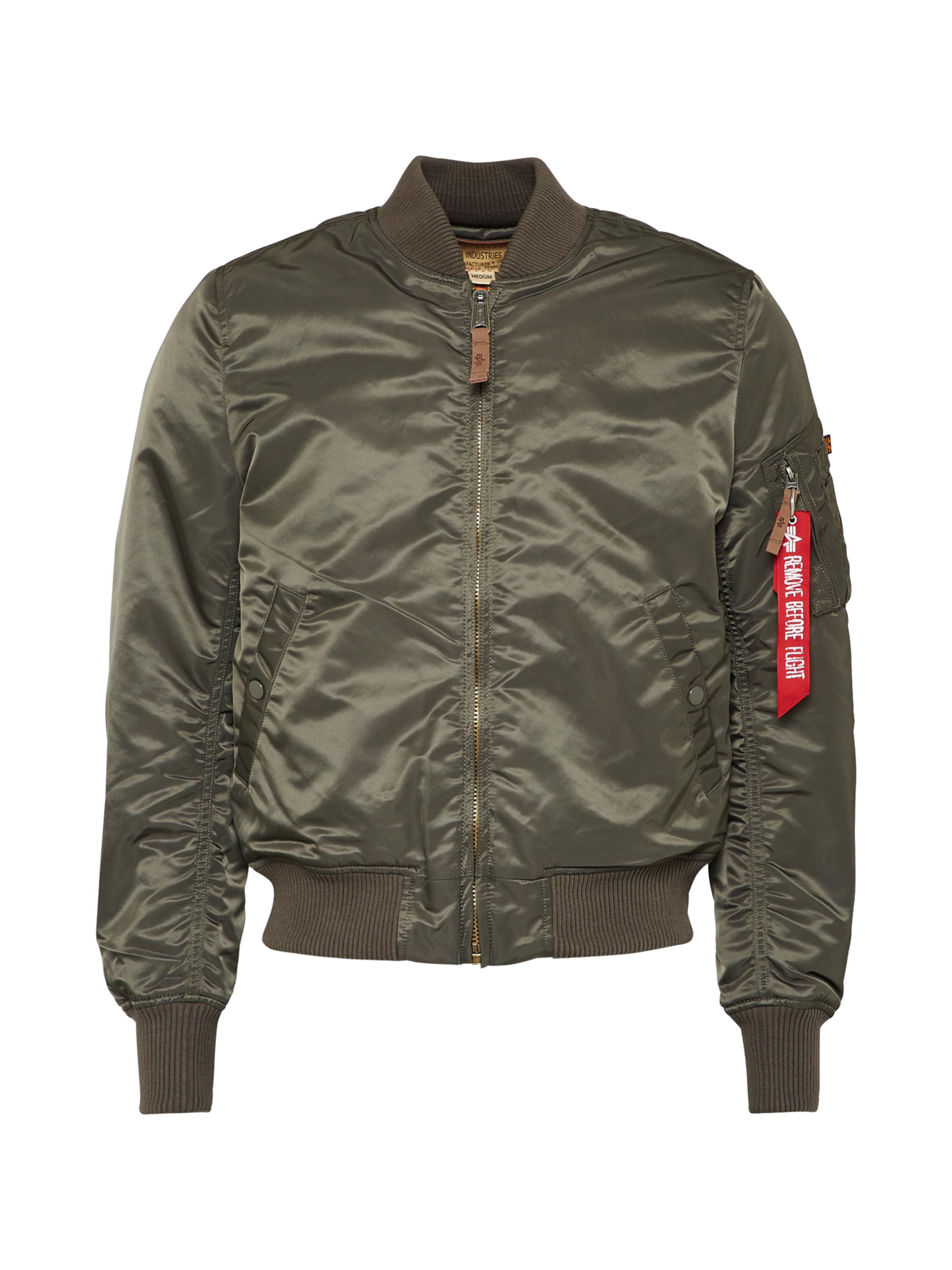 ALPHA INDUSTRIES Prechodná bunda 'MA-1 VF 59' - Sivá: predná strana