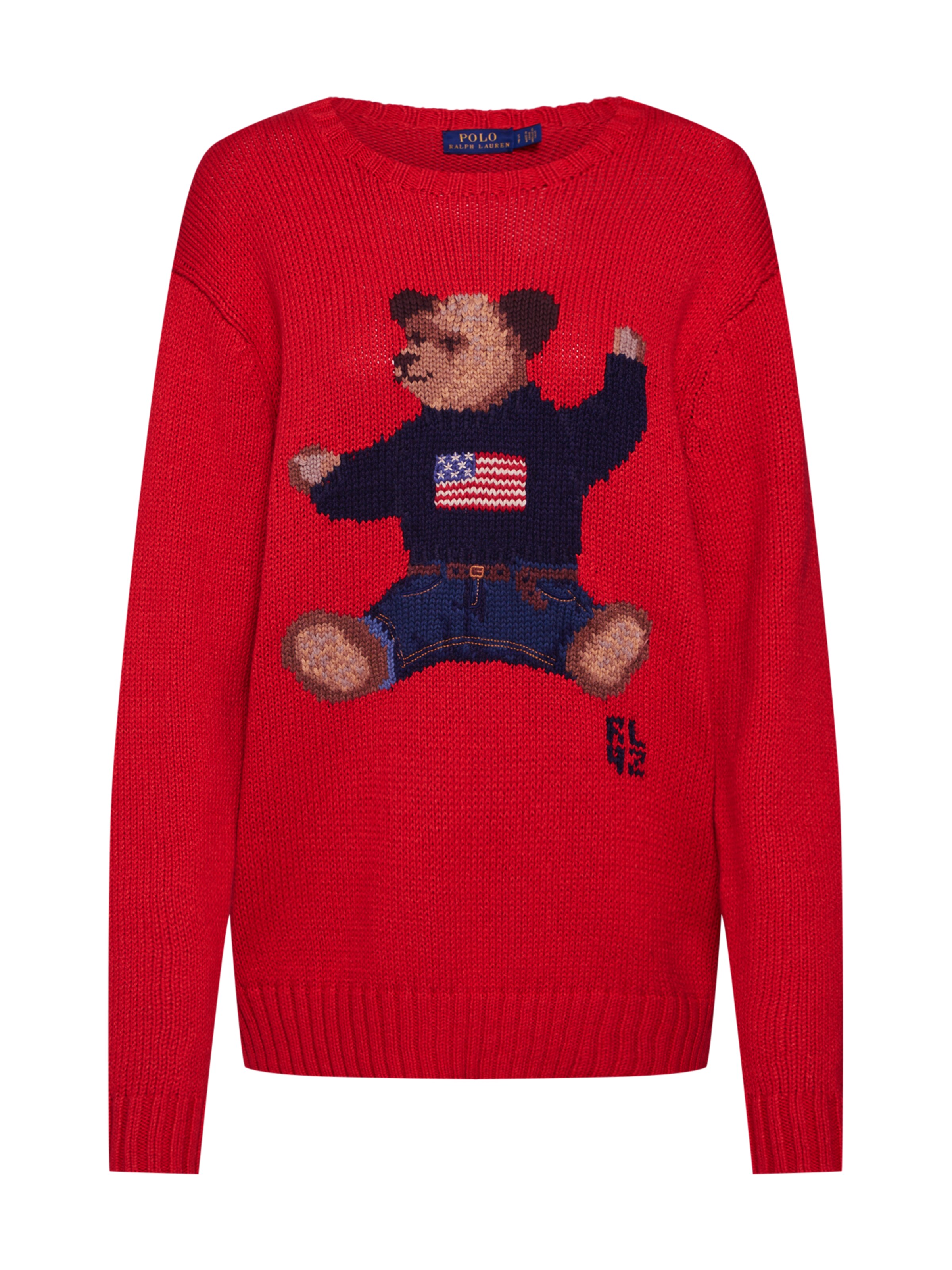 POLO RALPH LAUREN - Trui 'BEAR CN PO' in de kleur Rood