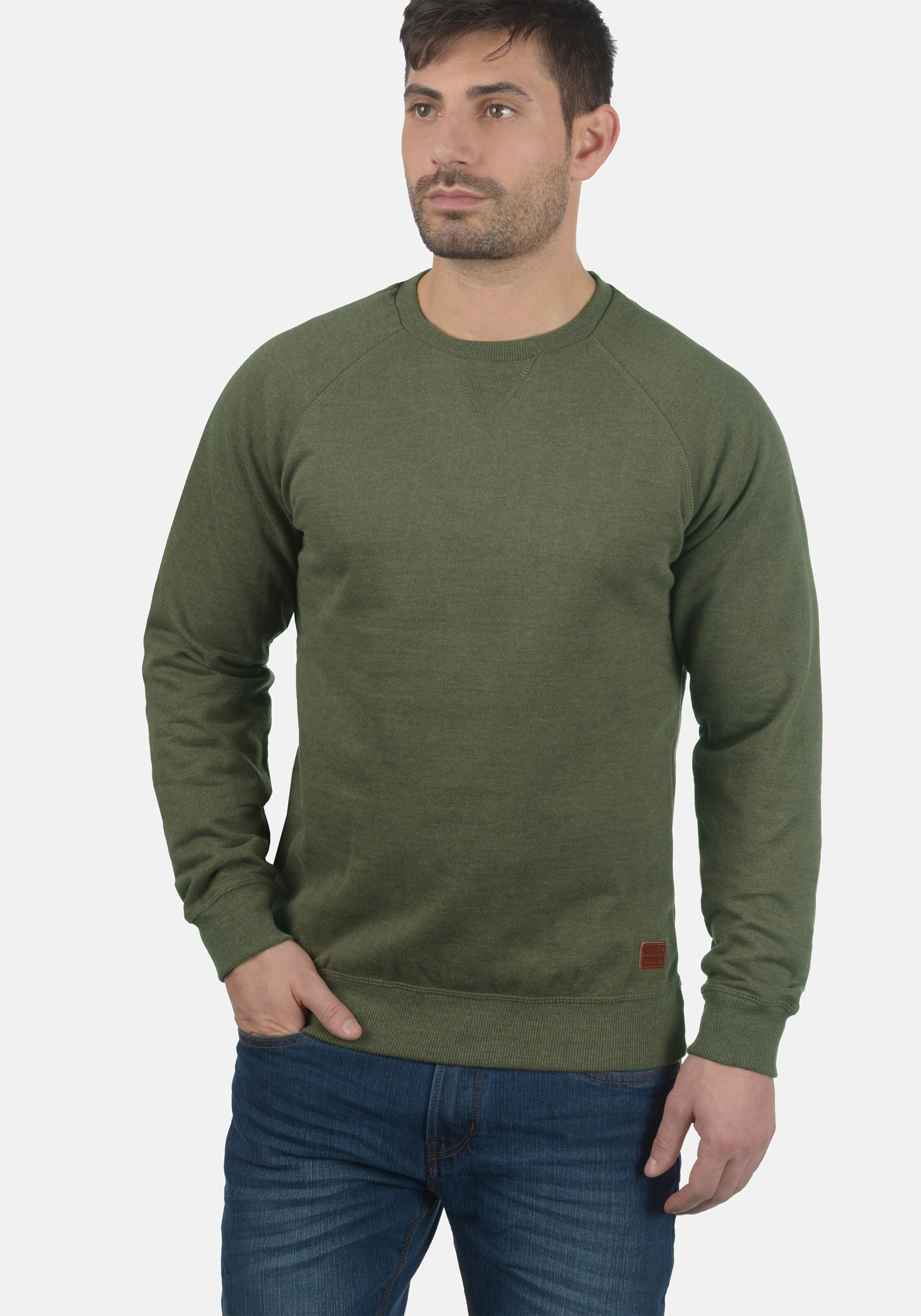 Männer Große Größen BLEND Sweatshirt 'Alex' in Grün - XJ14835