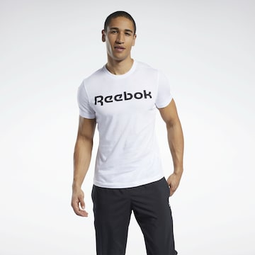 Reebok Функциональная футболка в Белый: спереди