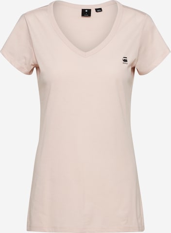 T-shirt 'Eyben V' G-Star RAW en rose : devant