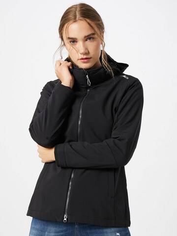 CMP Outdoorjacke in Schwarz: Vorderseite