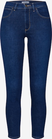 WRANGLER Skinny Jeans 'High Rise' in Blauw: voorkant