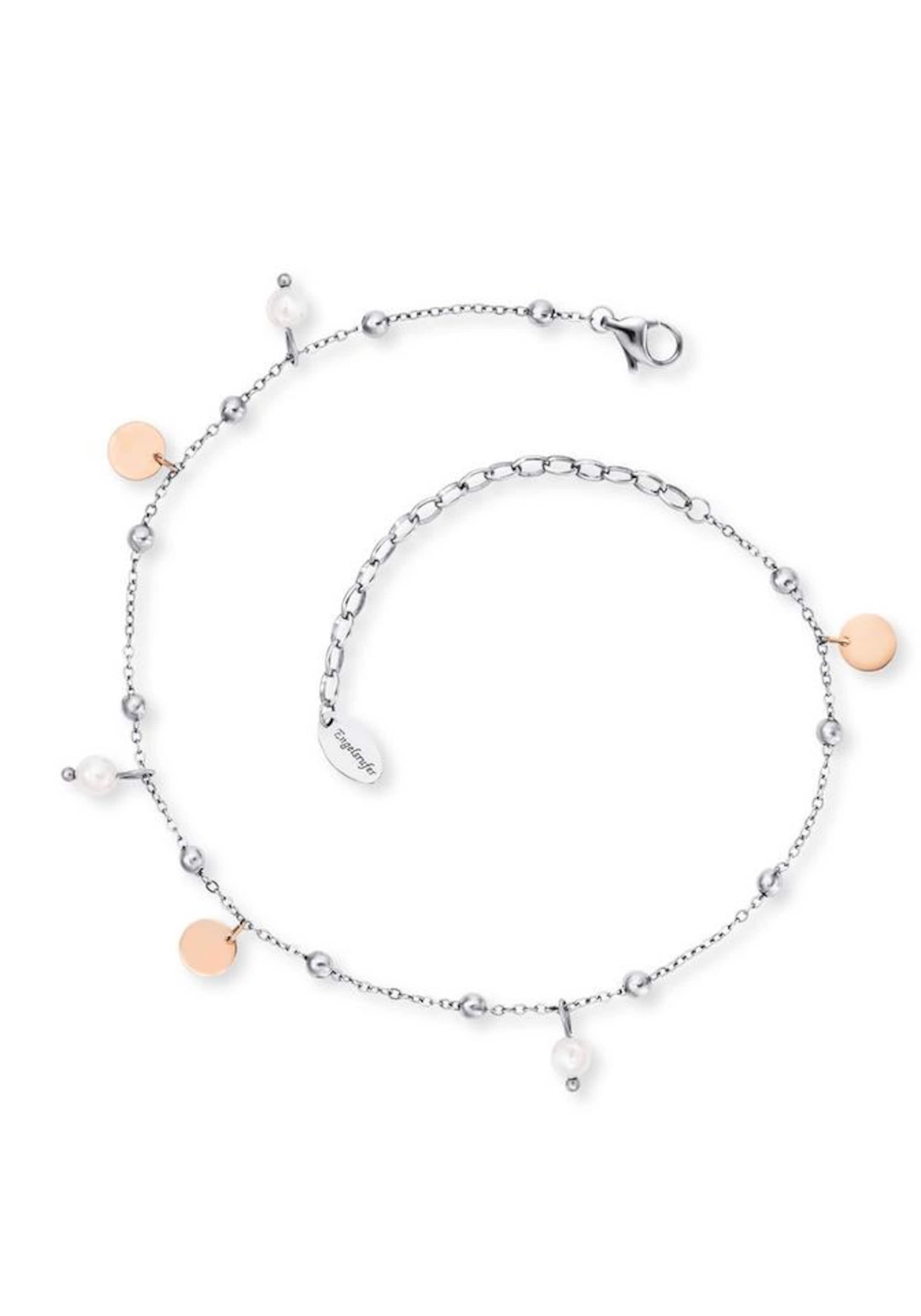 Engelsrufer Fußkette in grau, Produktansicht