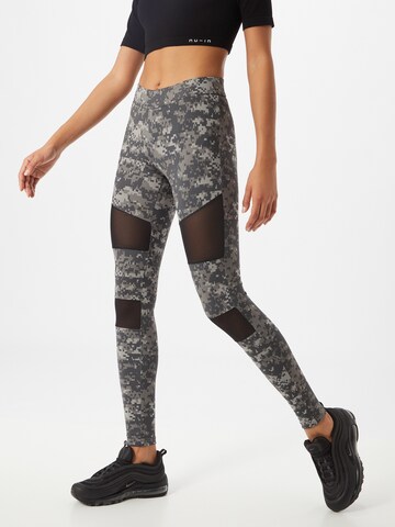 Urban Classics Skinny Leggings in Grey: front