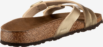 BIRKENSTOCK Klapki 'Yao' w kolorze złoty