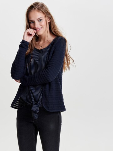 Cardigan 'ONLCrystal' ONLY en bleu : devant