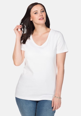 T-shirt SHEEGO en blanc : devant