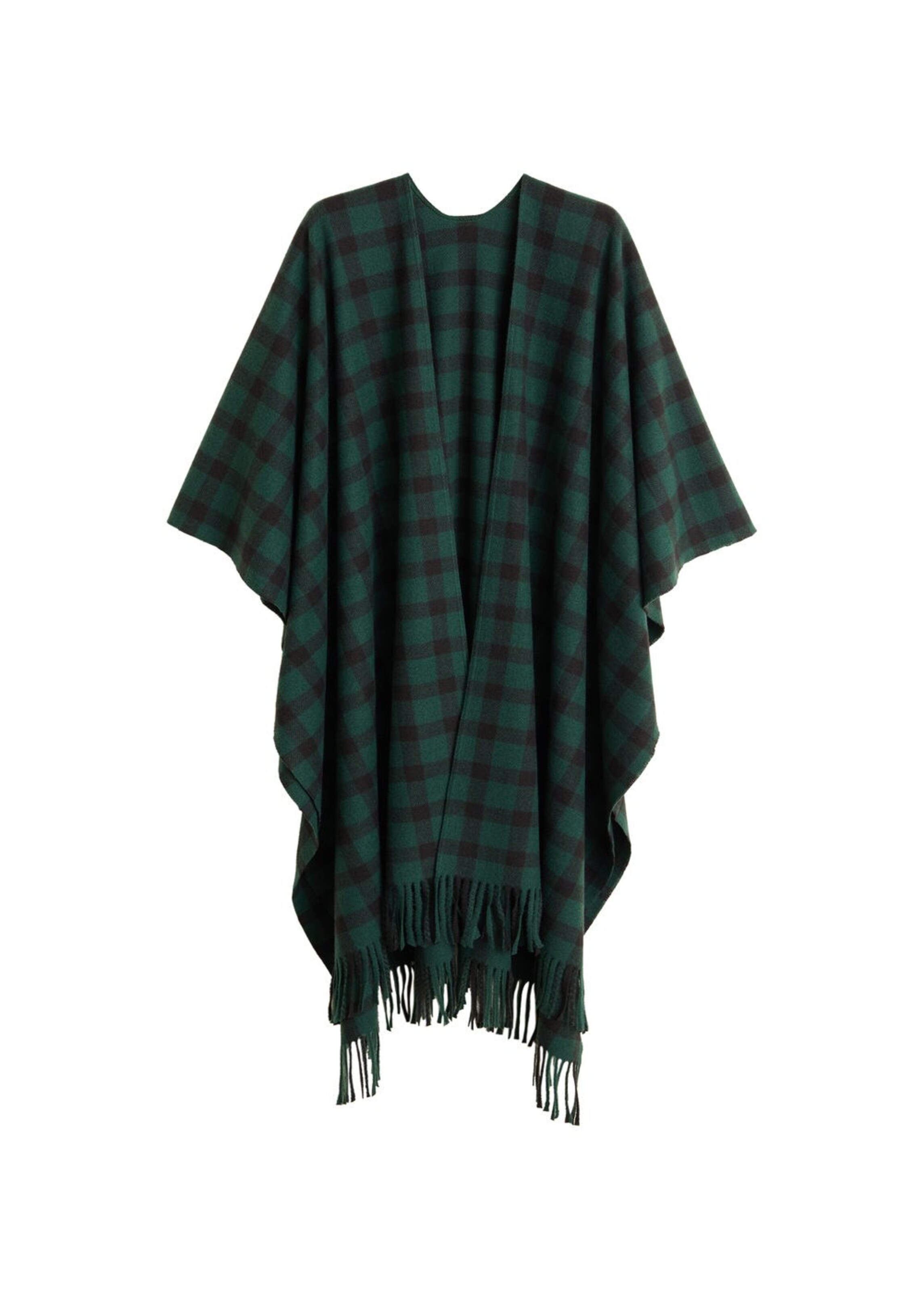 MANGO - Poncho 'Macarena' in dunkelgrün