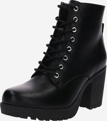 ABOUT YOU Lace-up bootie 'Emma' in Black: front