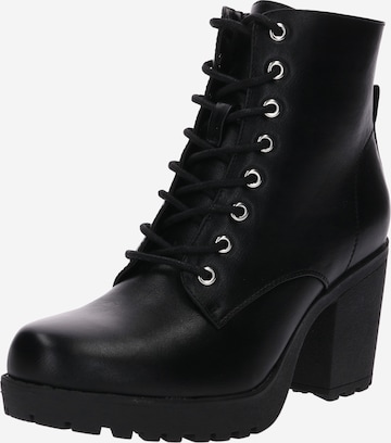 ABOUT YOU Lace-Up Ankle Boots 'Emma' in Black: front