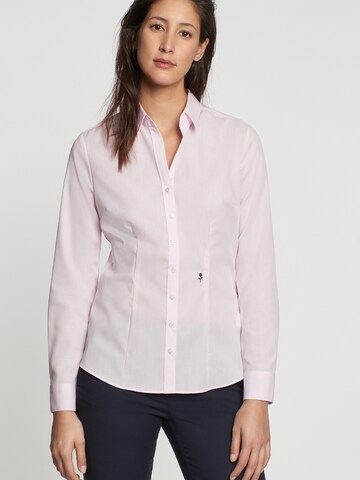 Camicia da donna 'Schwarze Rose' di SEIDENSTICKER in rosa: frontale