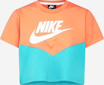 T-shirt Nike Sportswear en bleu : devant