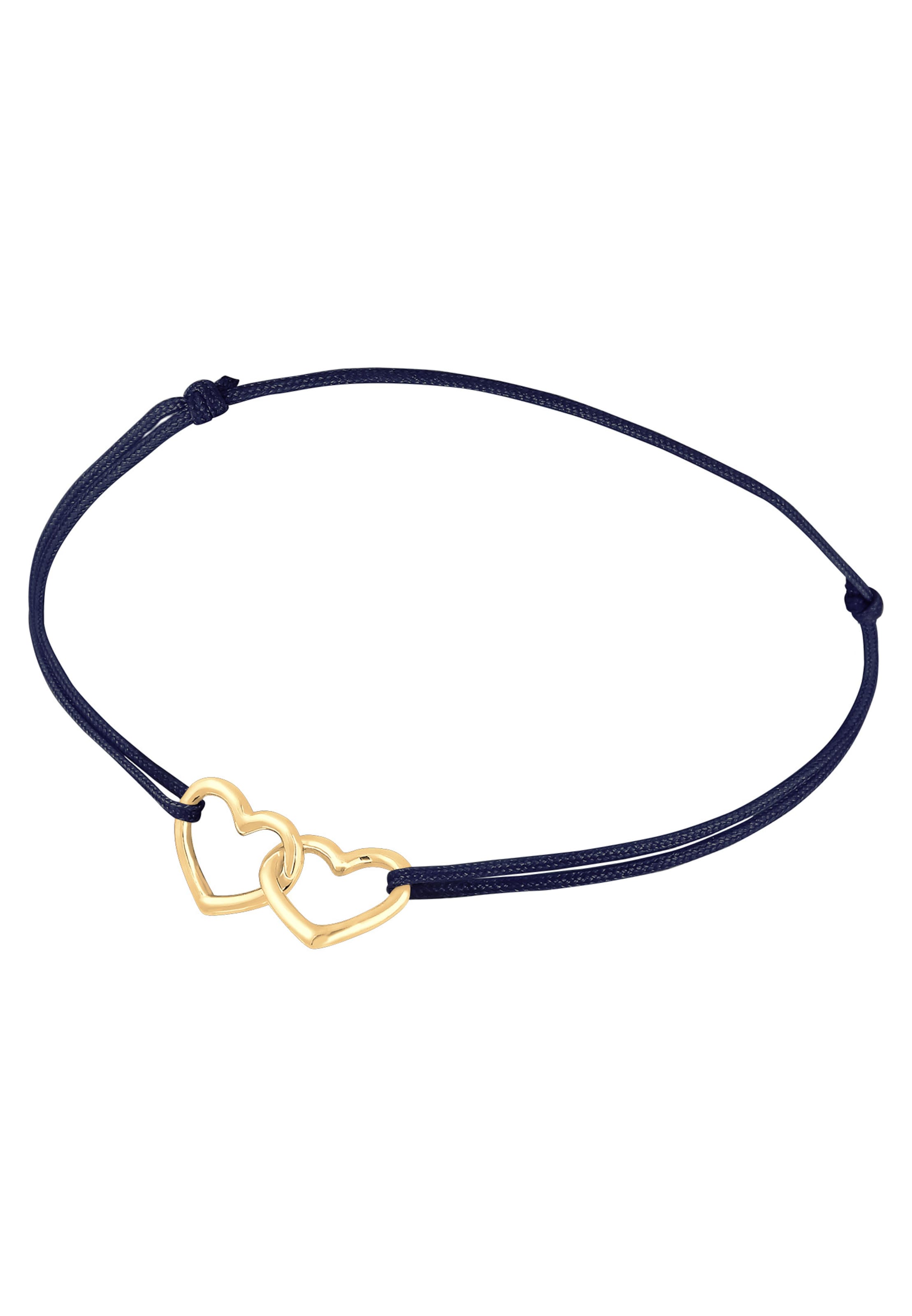Frauen Schmuck ELLI Armband 'Herz' in Blau, Gold - OA14948