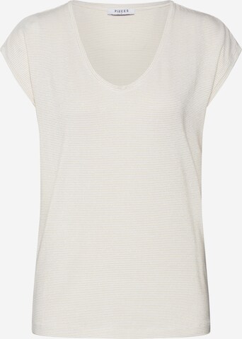 T-shirt 'Billo' PIECES en blanc : devant