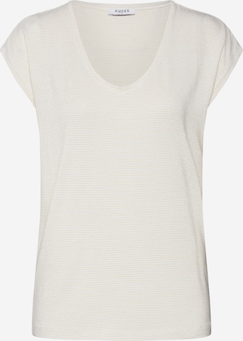 PIECES - Camiseta 'Billo' en blanco: frente