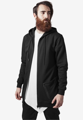 Urban Classics Sweat jacket in Black: front