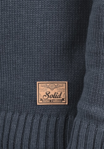 !Solid Knit Cardigan 'Poul' in Blue