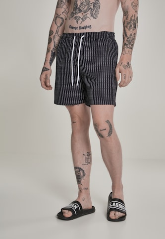 Mister Tee Swimming shorts 'Fuck You' in Black: front