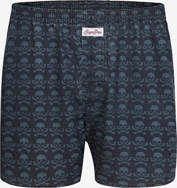 Sugar Pine Boxershorts ' Skulls ' in Zwart: voorkant