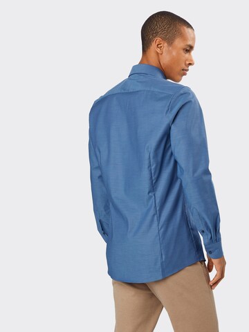 OLYMP Slim fit Zakelijk overhemd 'Level 5 City' in Blauw