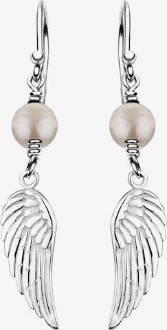 Boucles d'oreilles 'Feder' Nenalina en argent : devant