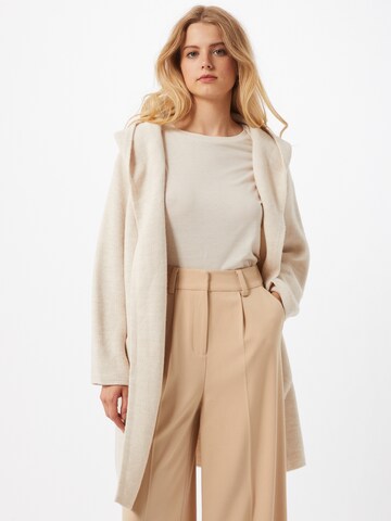Zwillingsherz Knit cardigan 'Annabell' in Beige: front