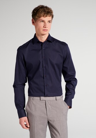 ETERNA Slim fit Zakelijk overhemd in Blauw: voorkant