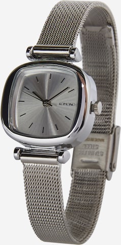 Komono - Relógios analógicos 'Moneypenny Royale' em prata: frente