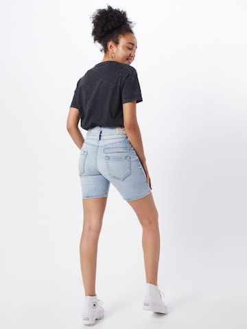 Herrlicher Slimfit Jeansshorts 'Pitch' in Blau