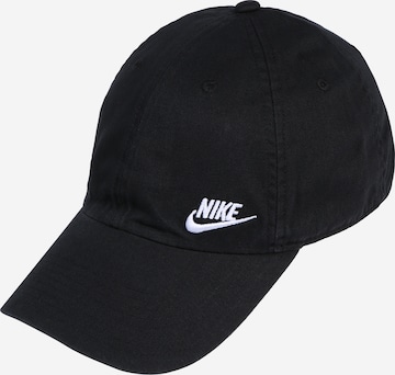 Nike Sportswear Cap 'Heritage86' in Schwarz: predná strana