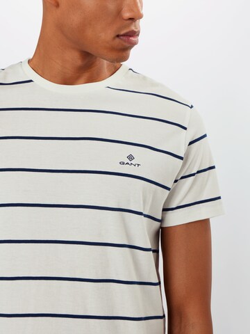 GANT T-Shirt 'Breton' in Weiß