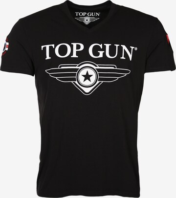 TOP GUN Shirt 'Hyper' in Zwart: voorkant