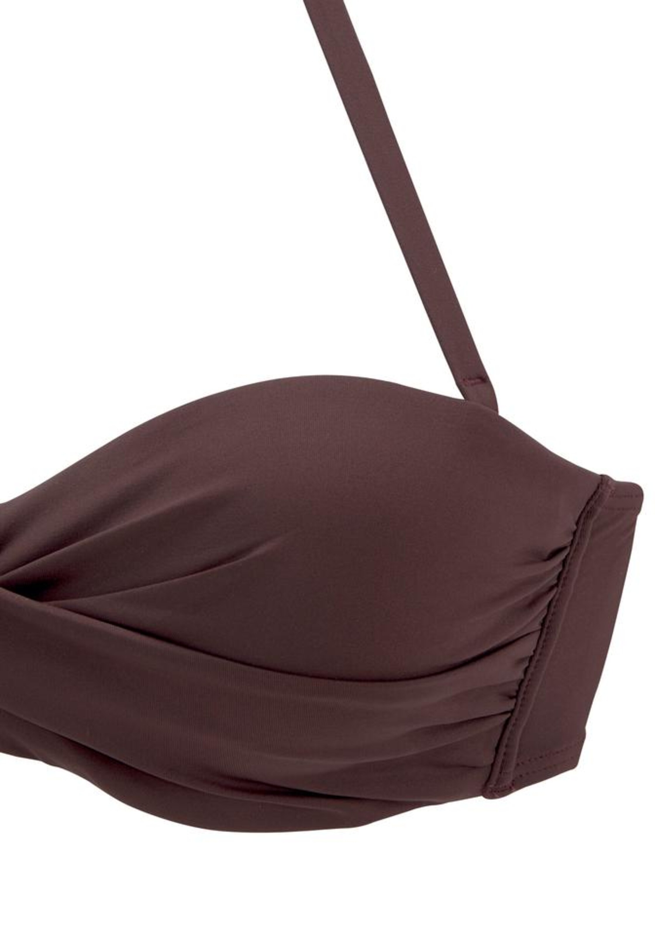 s.Oliver - Bandeau Top de bikini 'Rome' en marrón