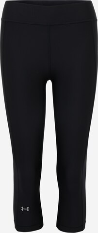 UNDER ARMOUR Skinny Workout Pants in Black: front