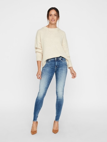 VERO MODA Skinny Jeans 'Lux' in Blauw: voorkant