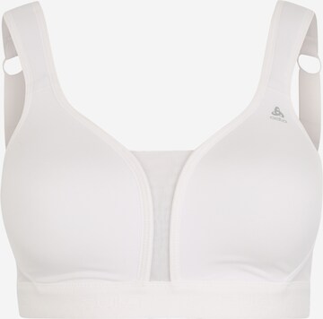 ODLO Push-up Sports Bra in White: front