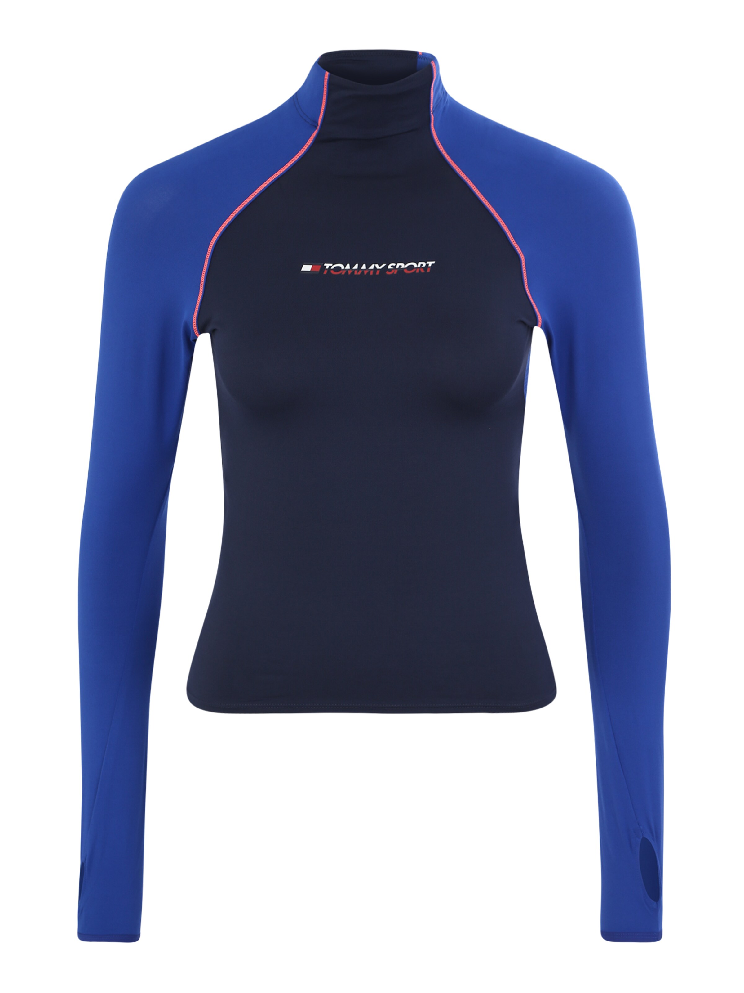 Tommy Sport - Sport-Shirt 'BLOCKED MOCK' in marine